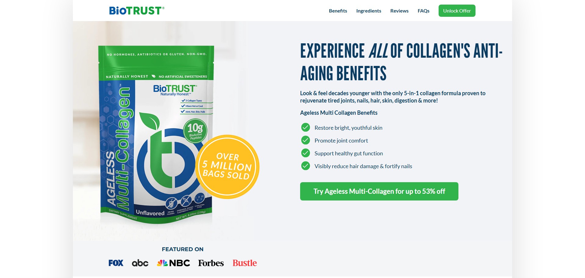 BioTrust Ageless Multi-Collagen Product