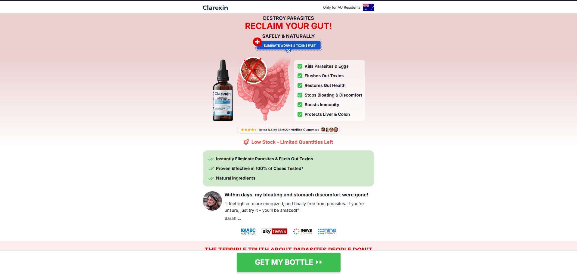 Clarexin Intestinal Parasite Cleanse Product