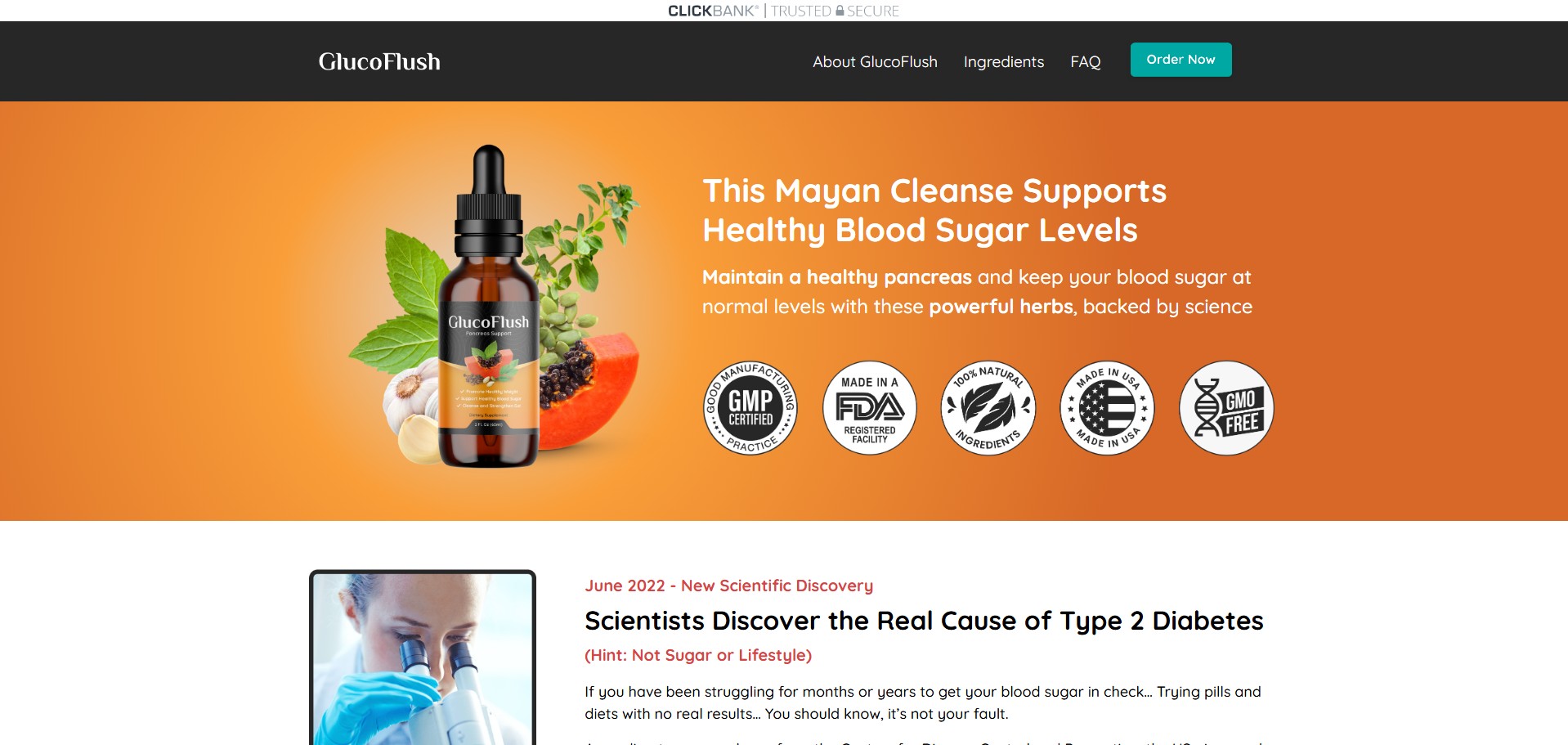 GlucoFlush Product