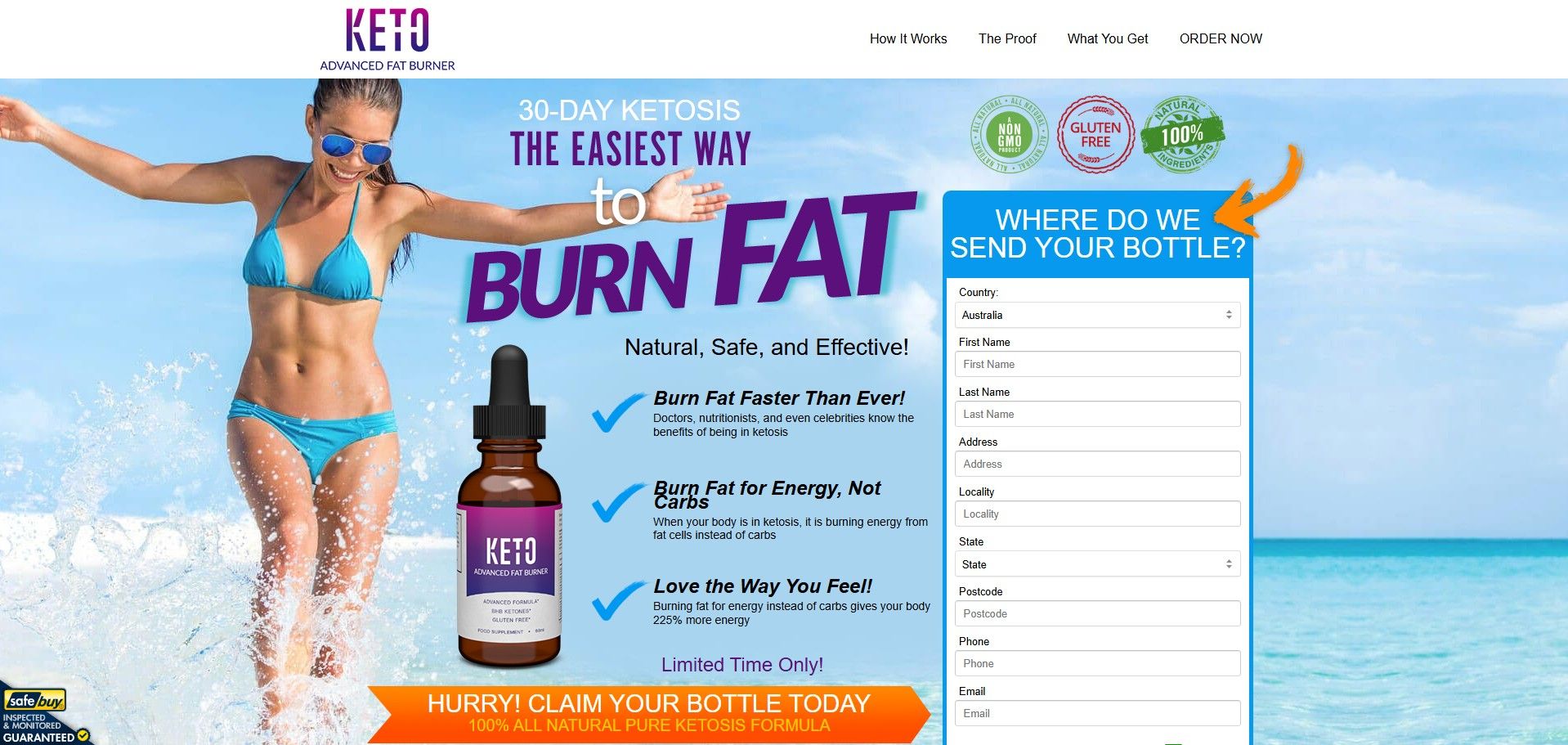 Keto Advanced Fat Burner Tincture Product