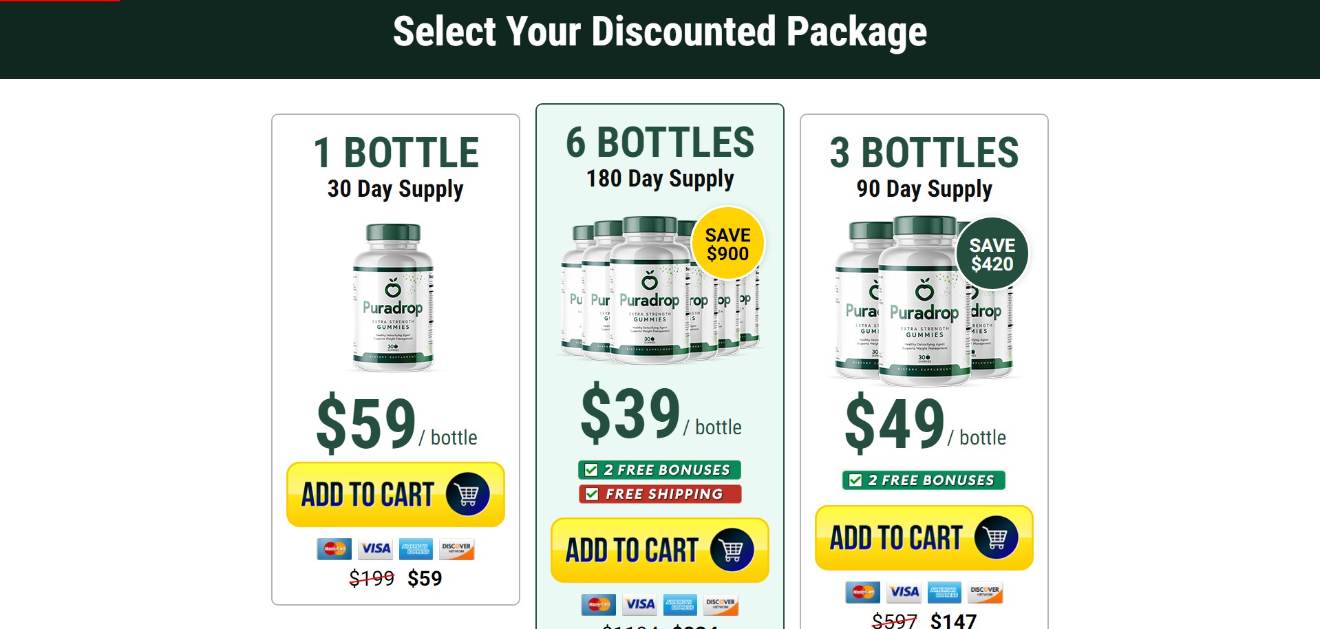 PuraDrops Extra Strength Gummies Product