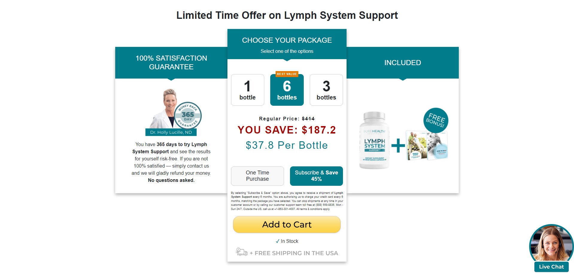 PureHealth Research Lymph System Support Product