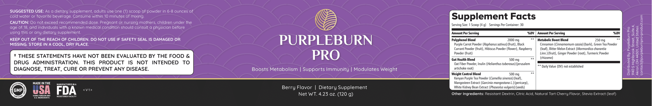 Purple Burn Pro Product