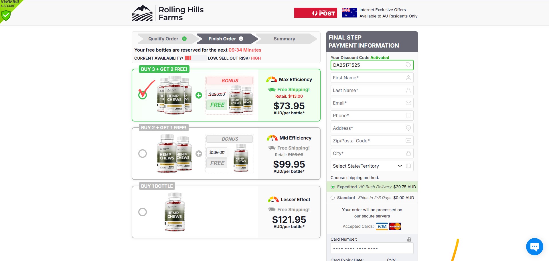 Rolling Hills Farms Hemp Chews Product