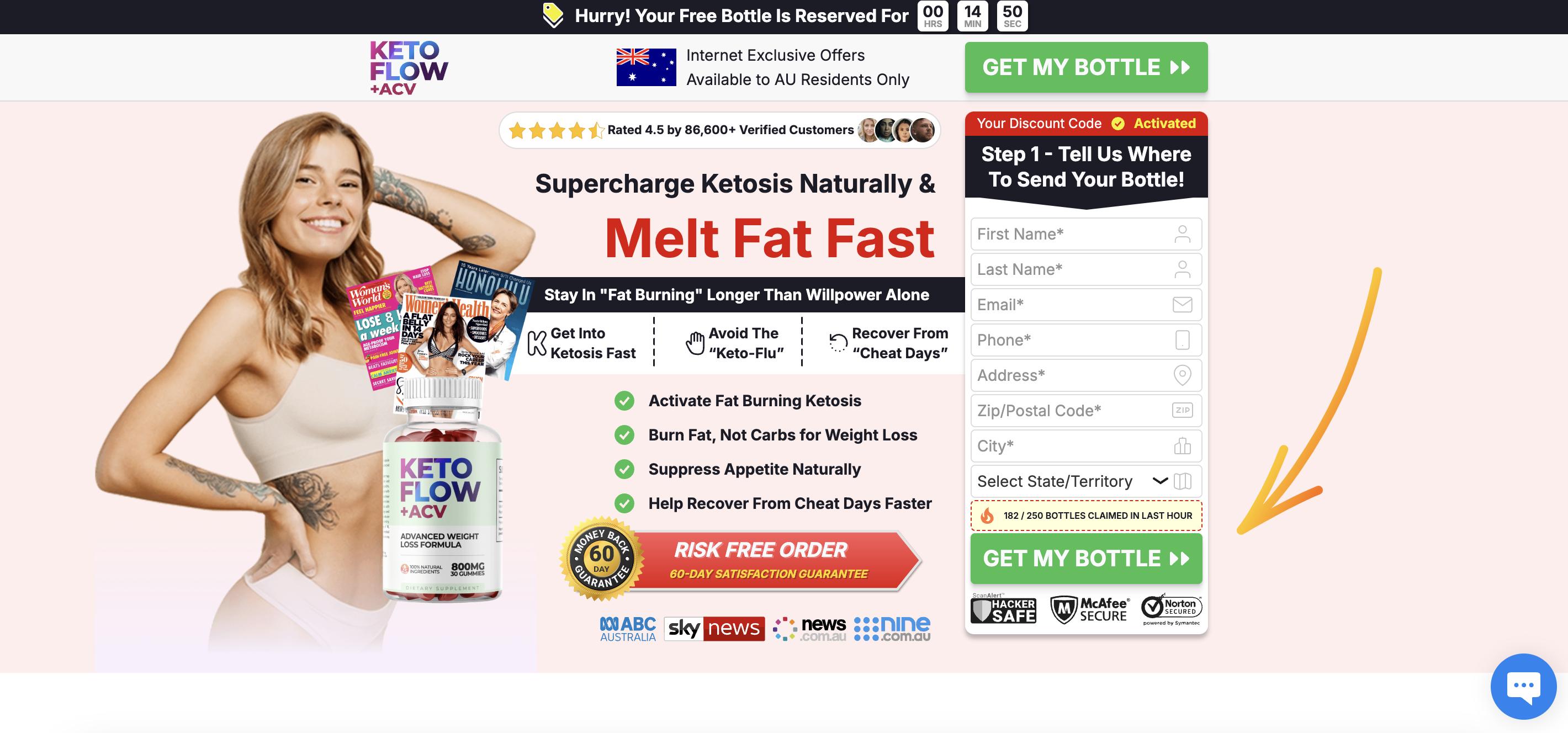 Supra KETO BHB + ACV Gummies H - AU