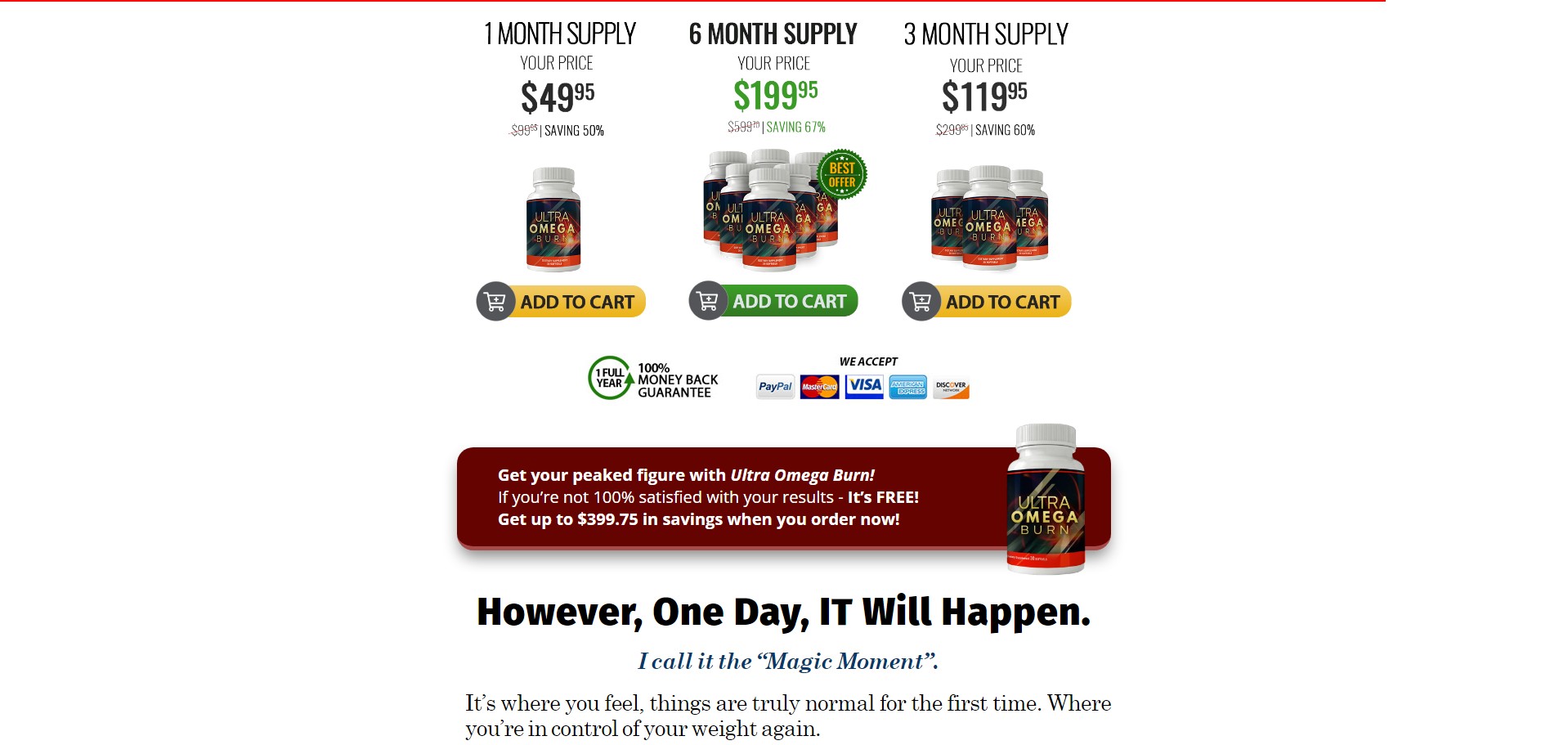 Ultra Omega Burn Product
