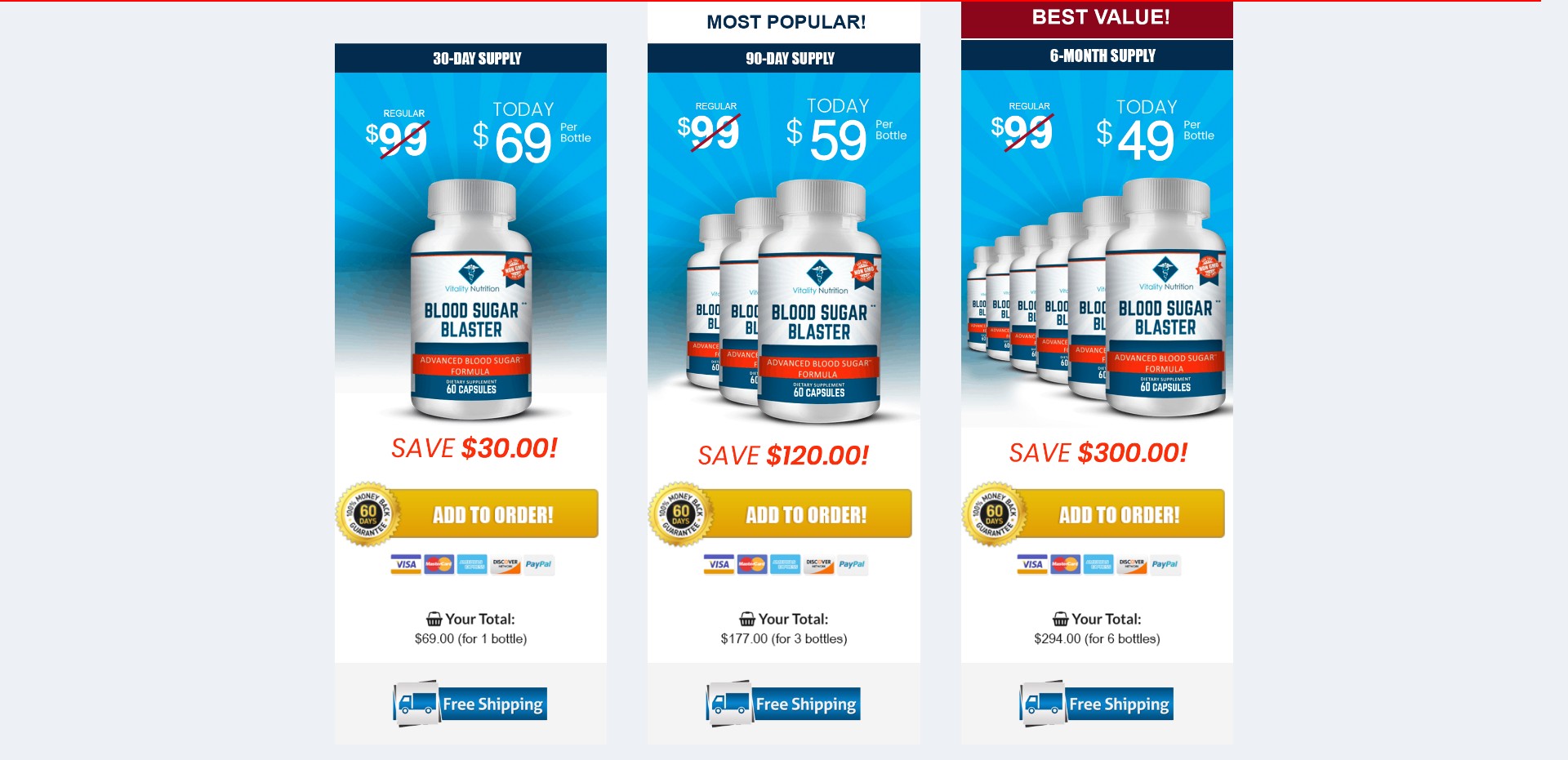 Vitality Nutrition Blood Sugar Blaster Product